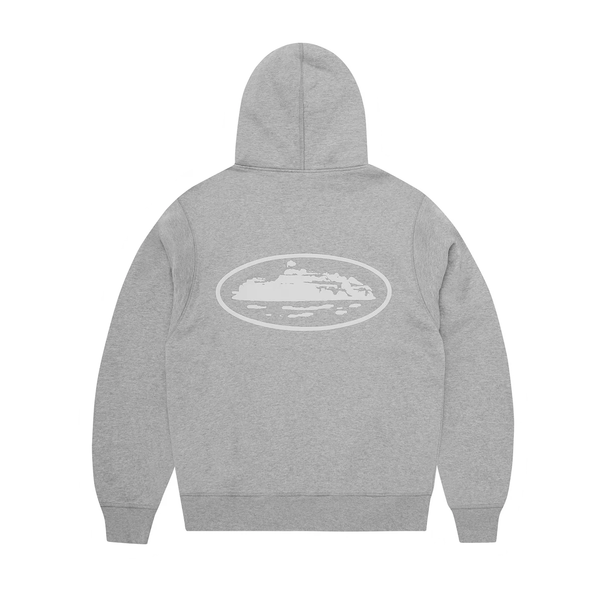 Corteiz ISLAND PUFF PRINT ZIP HOODIE [HEATHER GREY]