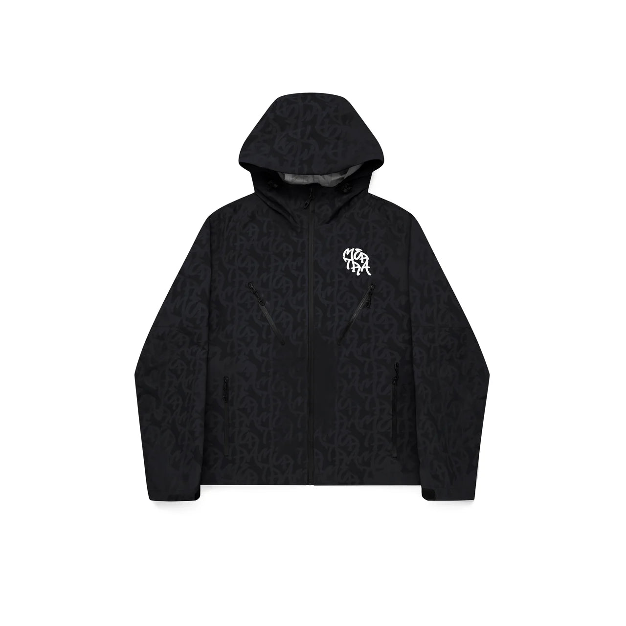 Mertra Monogram Shell Jacket (Black)
