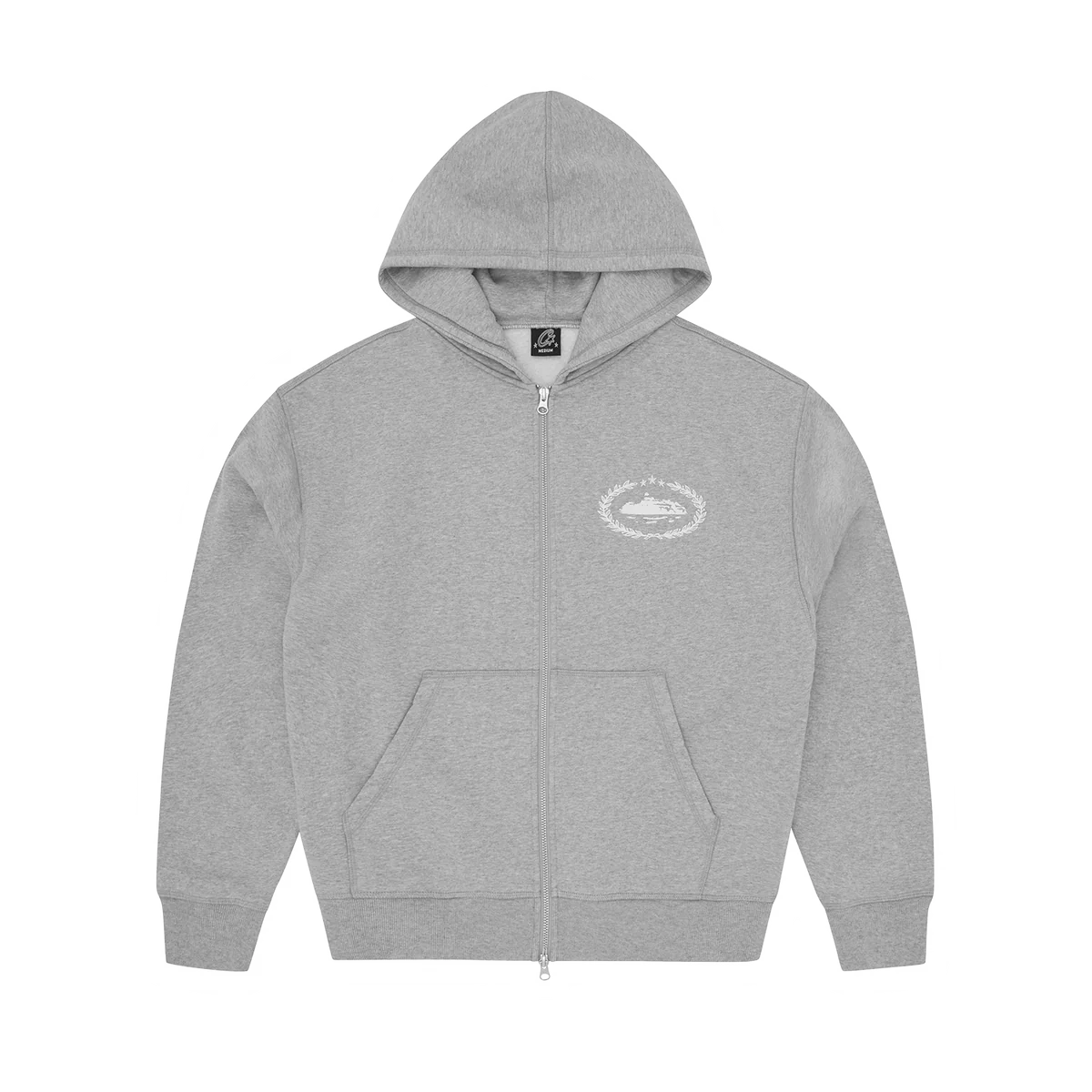 Corteiz SUPERIOR ROYALE ZIP HOODIE [HEATHER GREY]