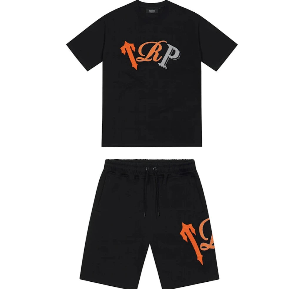 Trapstar TRP Short Set Black/Orange