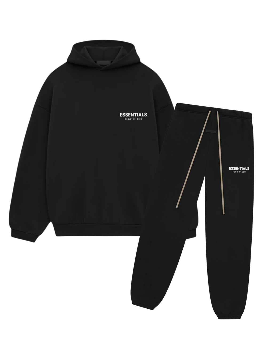 FEAR OF GOD ESSENTIALS BLACK TRACKSUIT (FW24)