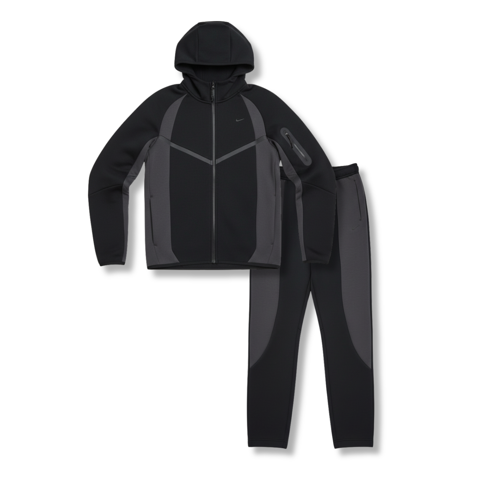 Nike Tech Fleece Full-Zip Windrunner & Joggers Set Black/Anthracite