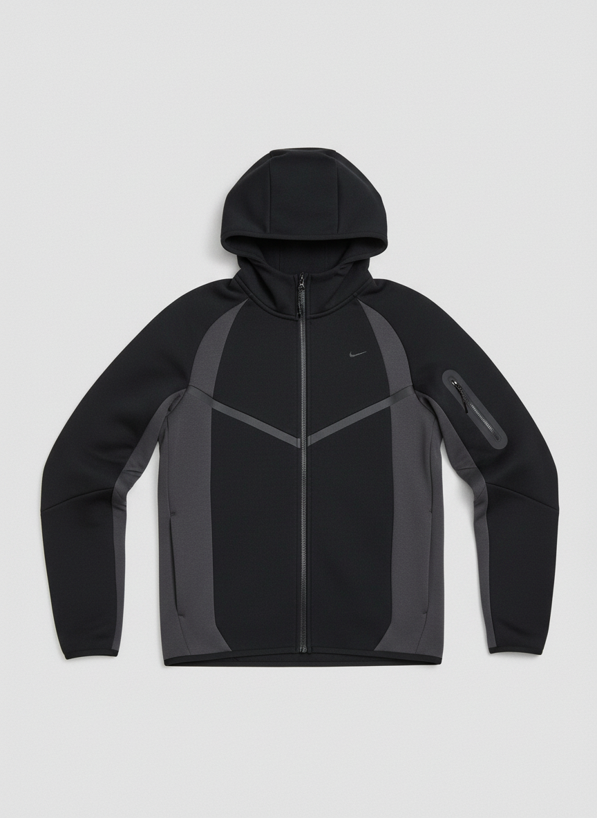Nike Tech Fleece Full-Zip Windrunner & Joggers Set Black/Anthracite