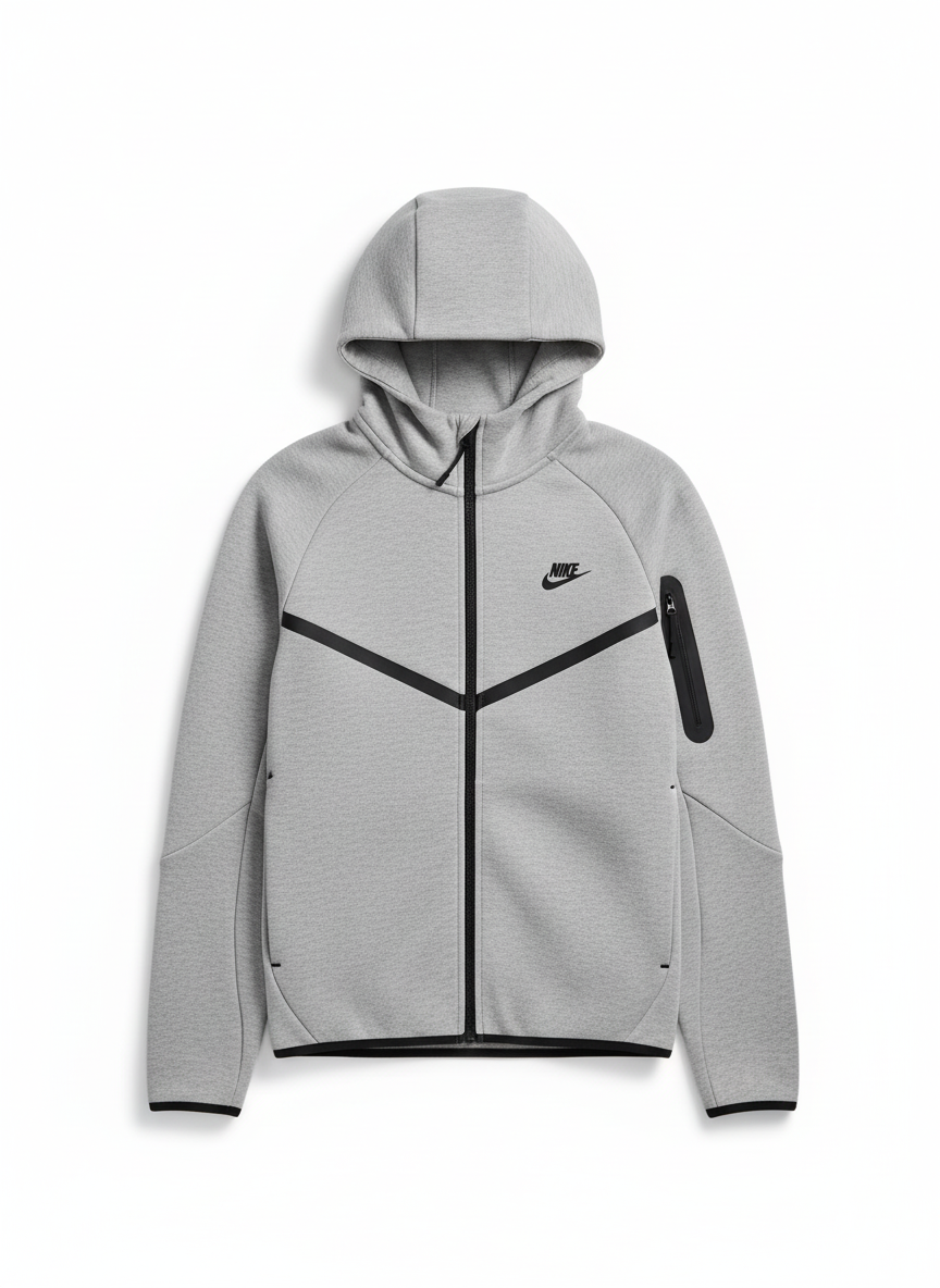 Nike Tech Fleece Full Zip Hoodie Grey/Grey 2025