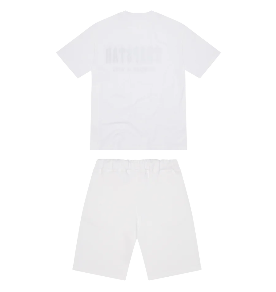 TRAPSTAR CHENILLE DECODED SHORT SET - WHITE ICE FLAVOURS 2.0 EDITION