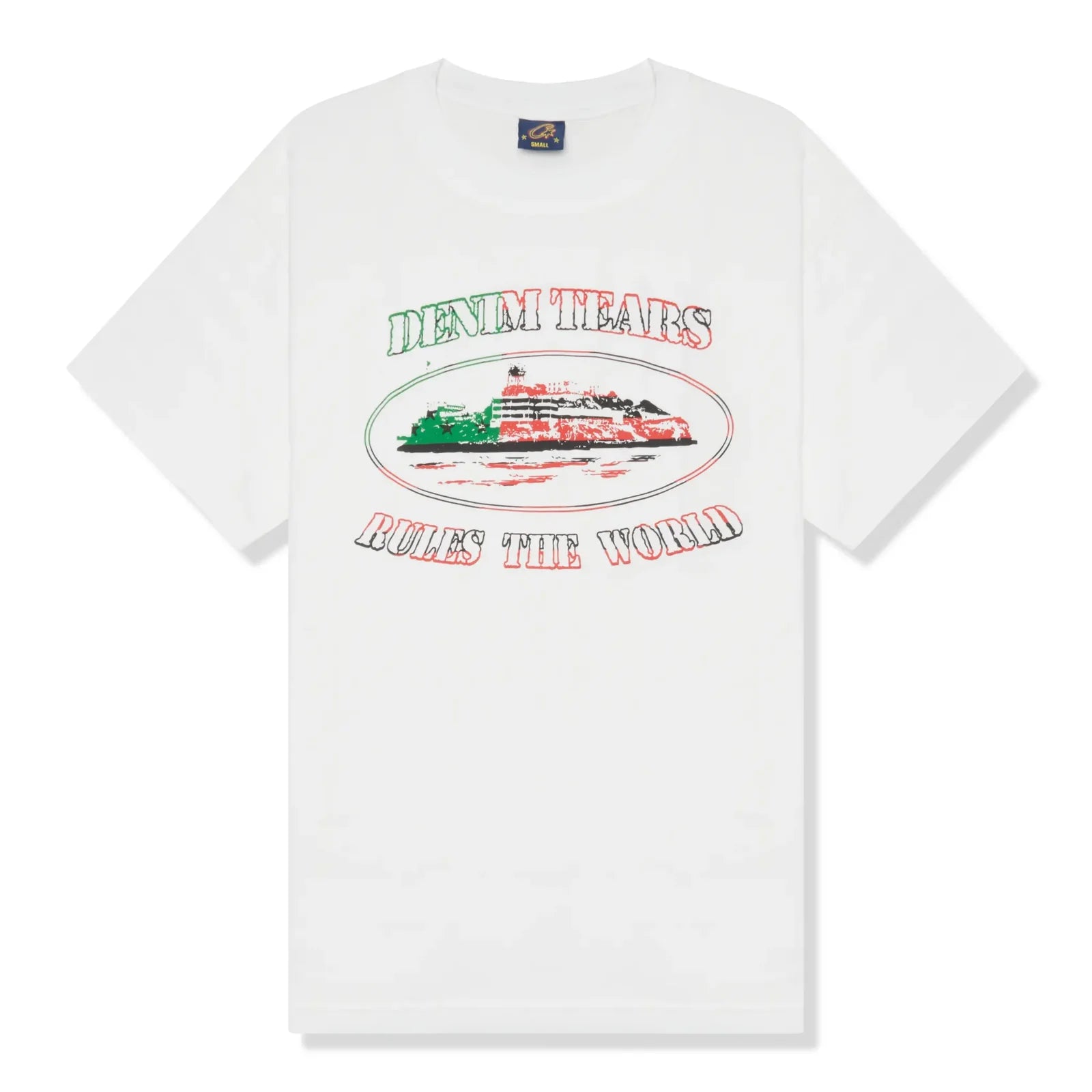 Corteiz x Denim Cortears OG Alcatraz White T Shirt