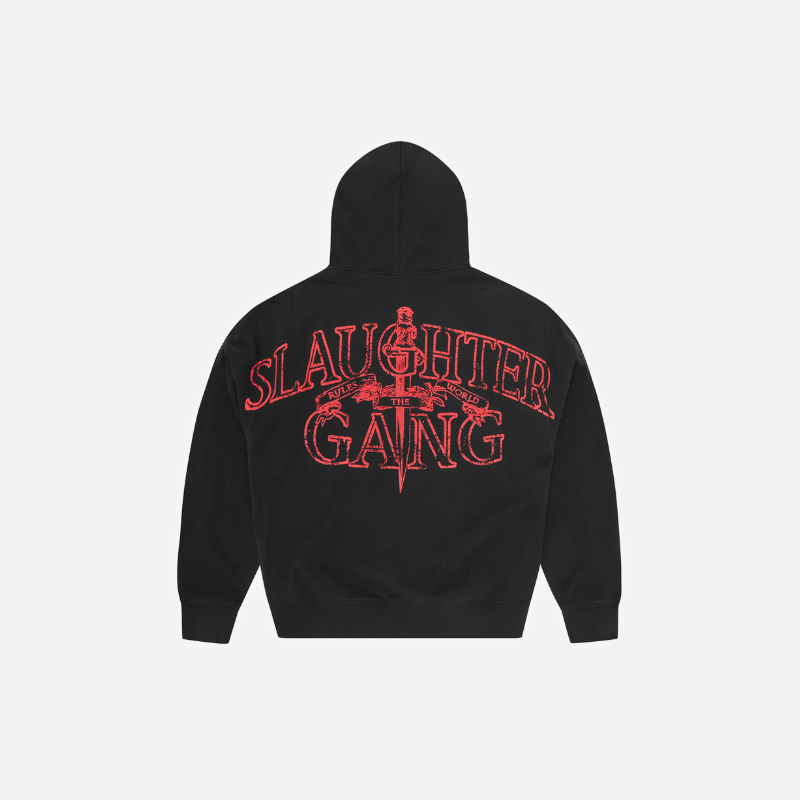 Corteiz x Slaughter Gang 21 Savage Zip Up Hoodie & Joggers set