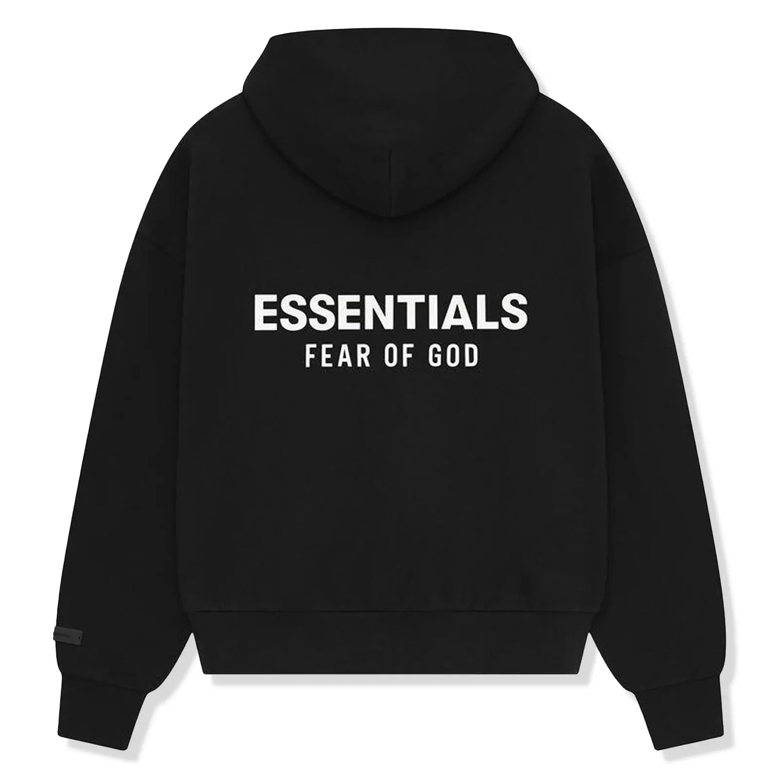 Fear Of God Essentials Classic Jet Black Hoodie (SS25)