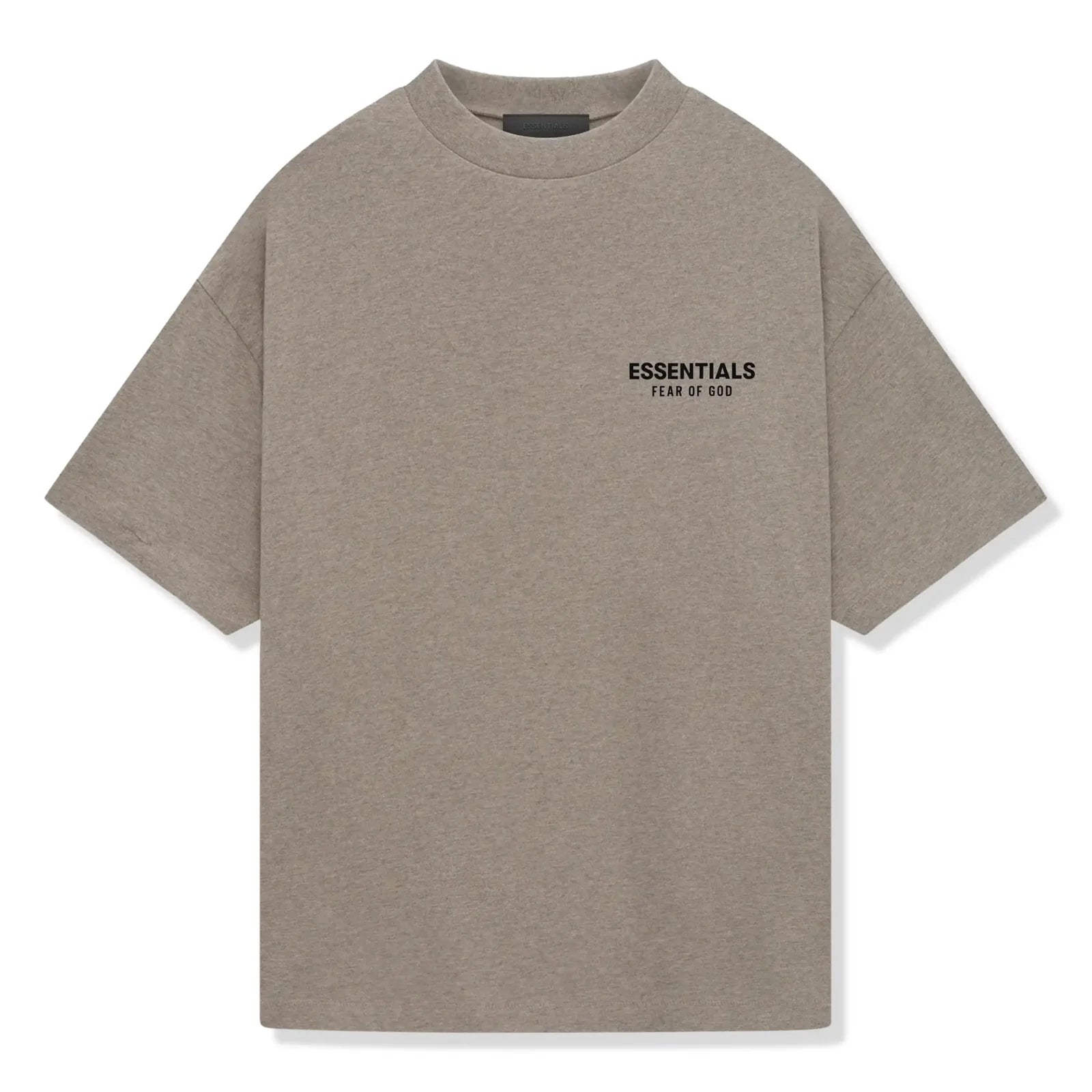Fear Of God Essentials Jersey Crewneck Heather Grey T Shirt