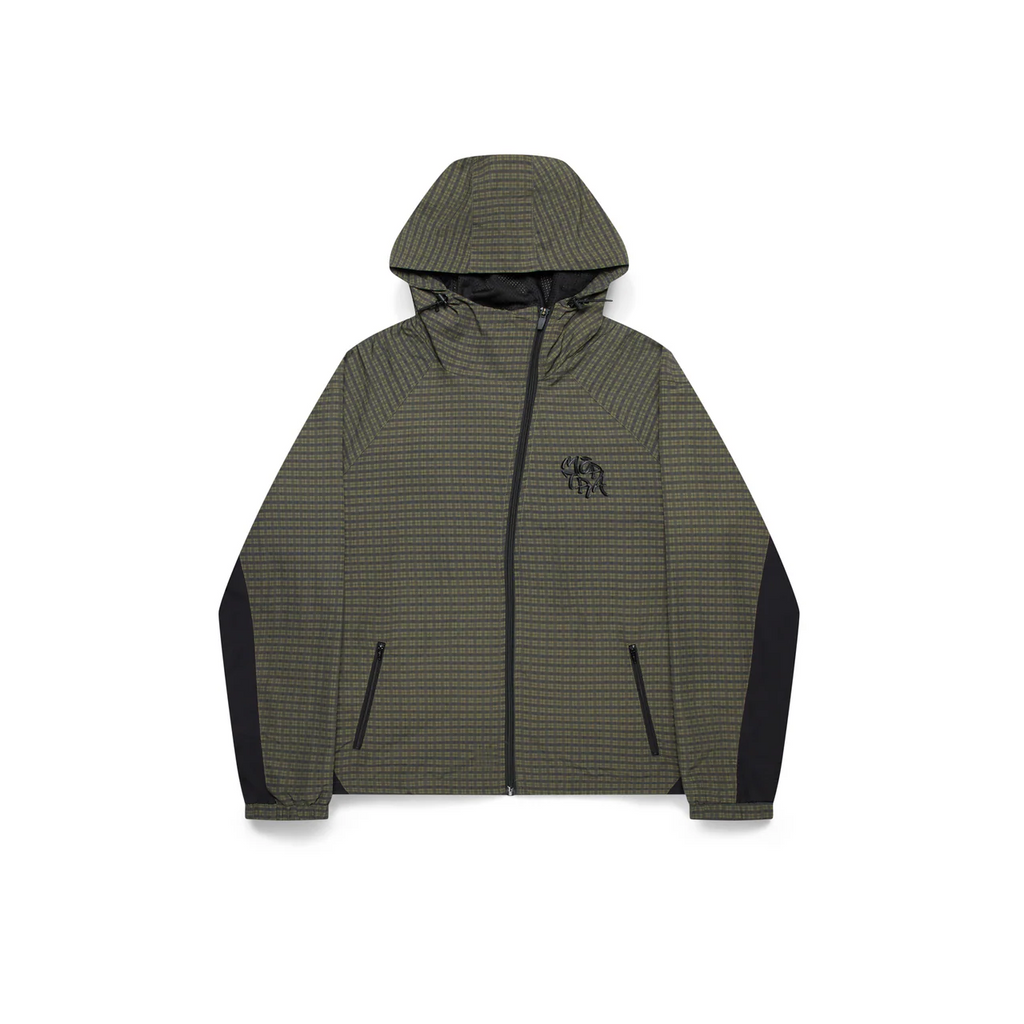 ジャケット・アウター Mertra Asymmetrical Plaid Jacket Mertra Asymmetrical Plaid Softshell Jacket (Green)