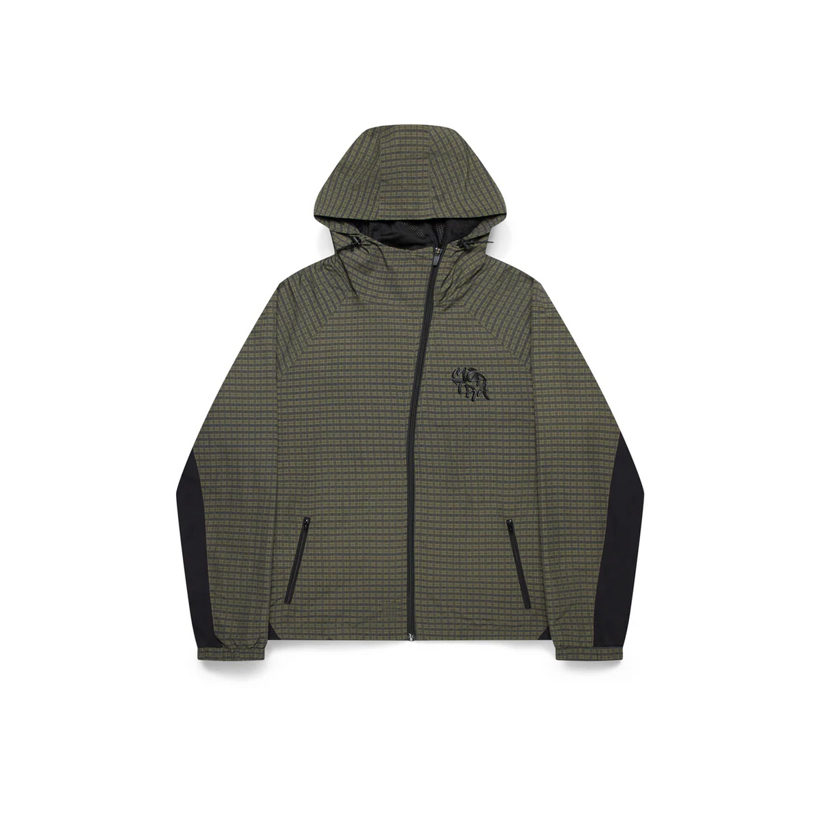 ジャケット・アウター Mertra Plaid Softshell Jacket Mertra Asymmetrical Plaid Softshell Jacket (Green)