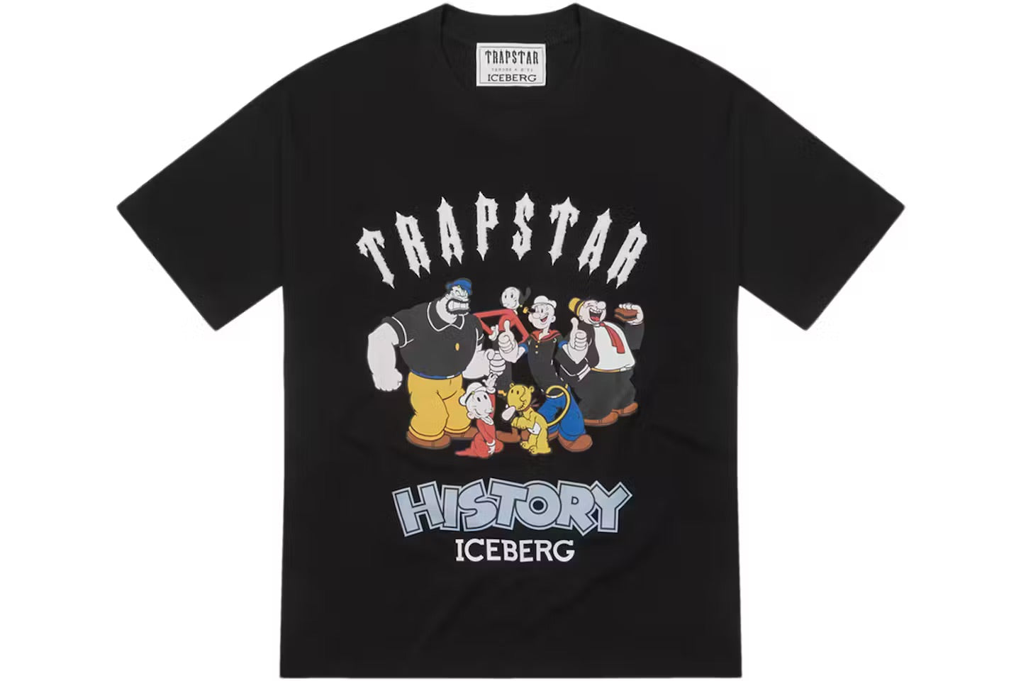 Trapstar x Iceberg Popeye Chenille + Print Oversized T-shirt