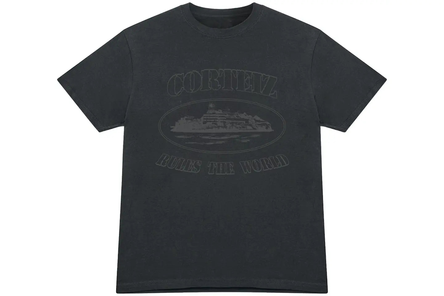 Corteiz OG Alcatraz T-Shirt Triple Black