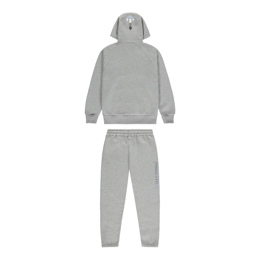 TRAPSTAR CHENILLE DECODED 2.0 HOODED TRACKSUIT - GREY / ICE BLUE