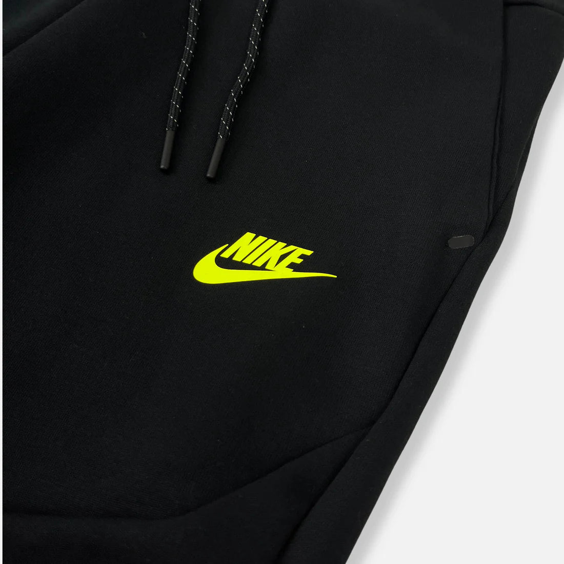 NIKE TECH FLEECE JOGGERS - BLACK / VOLT - SS20