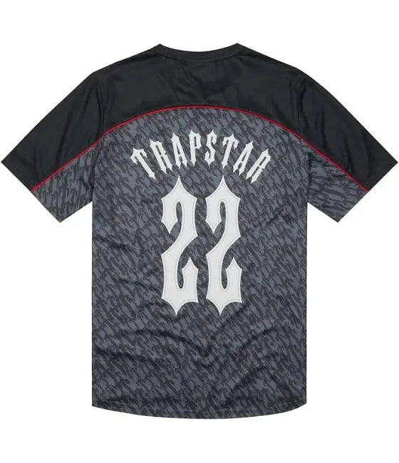 Trapstar Football Jersey - Red/Grey