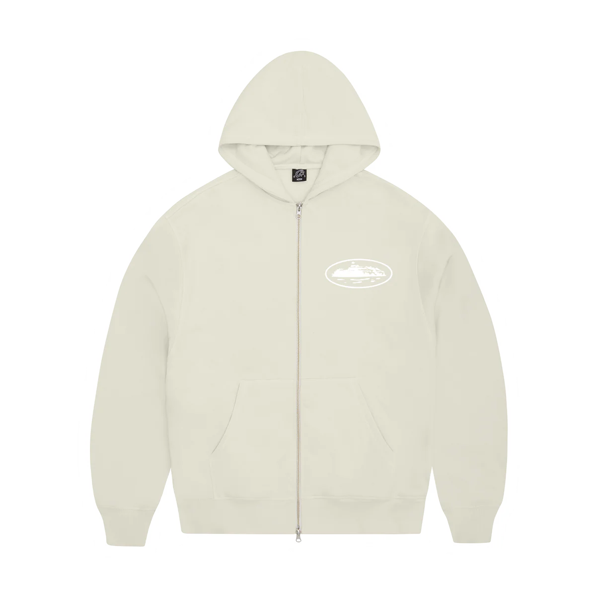 Corteiz ISLAND PUFF PRINT ZIP HOODIE [OFF WHITE]