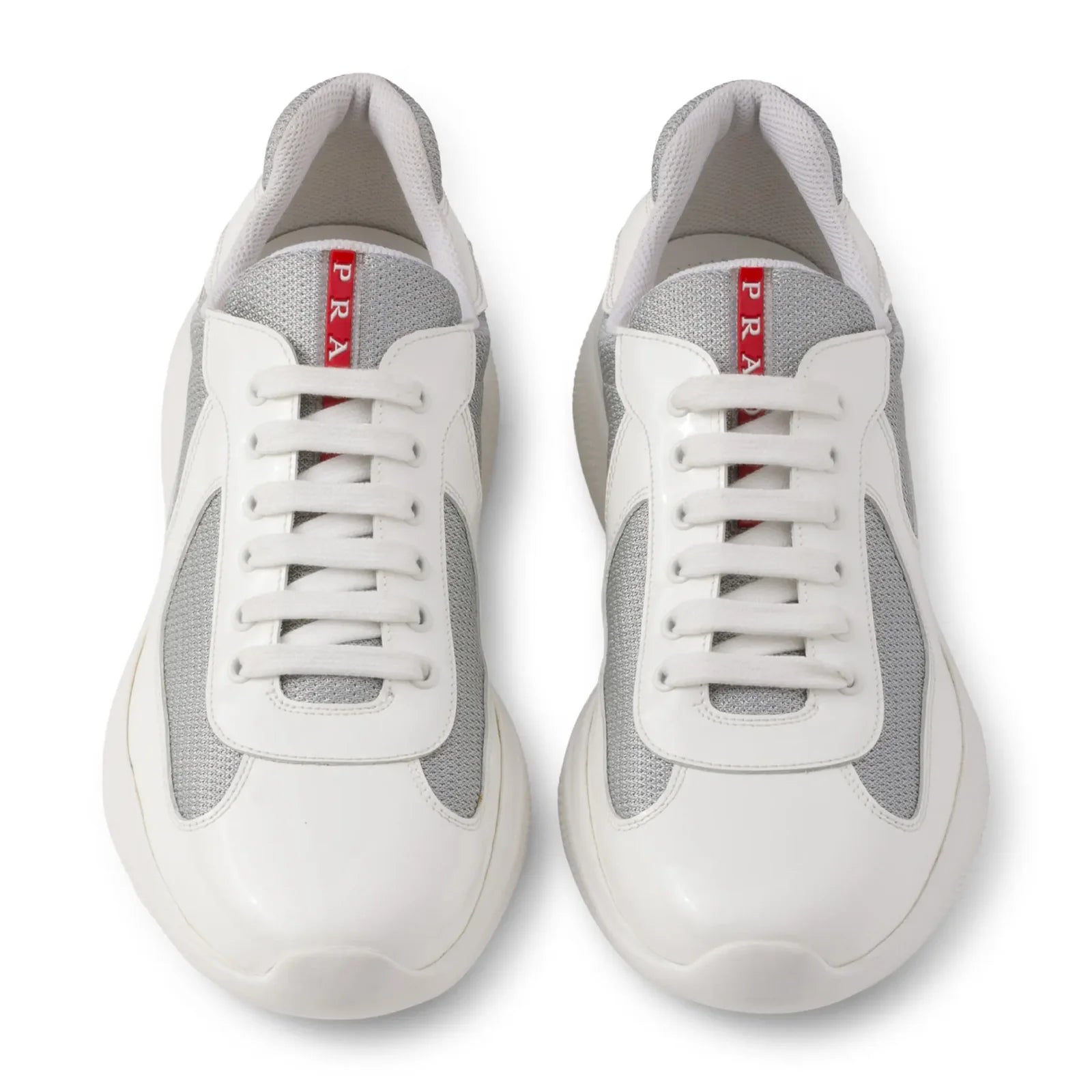 Prada Americas Cup Patent White Sneaker