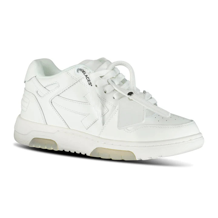 OFF WHITE OUT OF OFFICE CALF LEATHER TRAINERS WHITE