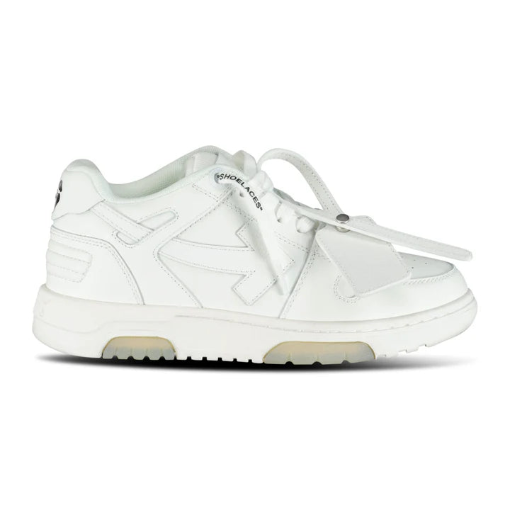 OFF WHITE OUT OF OFFICE CALF LEATHER TRAINERS WHITE